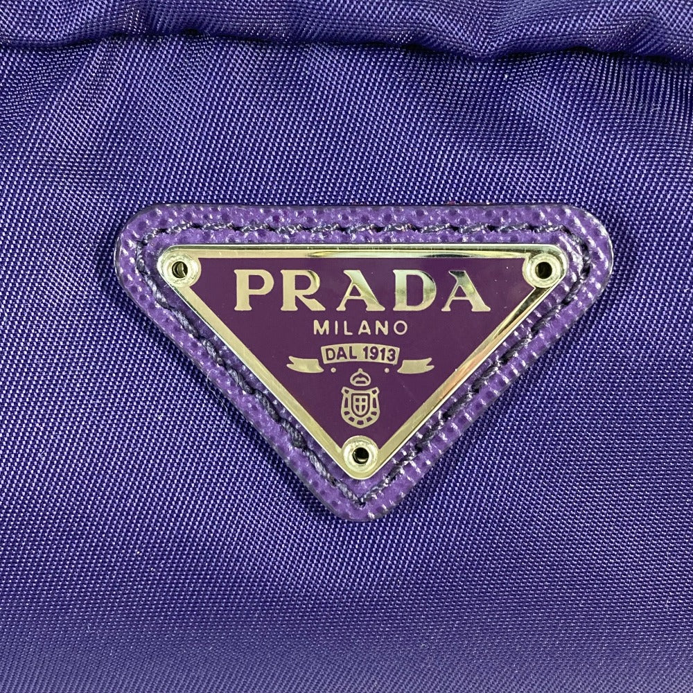 PRADA Pouch 1NA350 Nylon purple Triangle logo