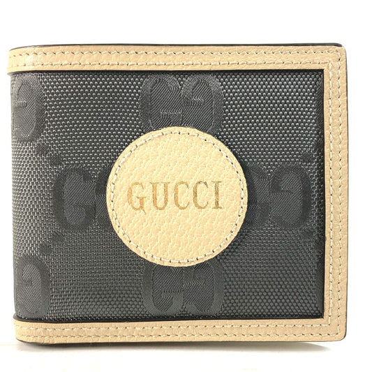 GUCCI Folded wallet 625574 Nylon / leather Black x beige logo Off The Grid Off The Grid