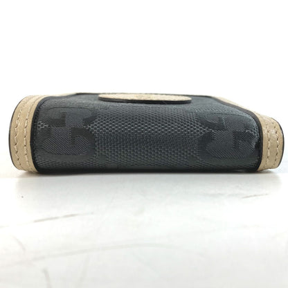 GUCCI Folded wallet 625574 Nylon / leather Black x beige logo Off The Grid Off The Grid