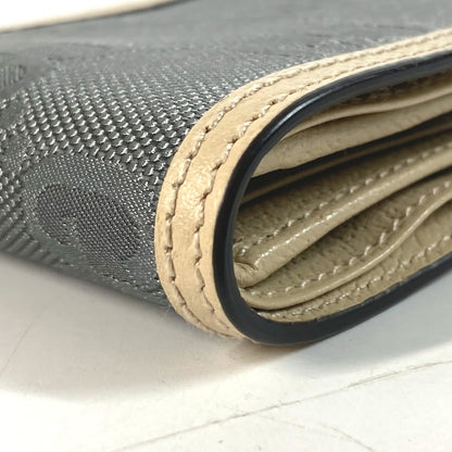 GUCCI Folded wallet 625574 Nylon / leather Black x beige logo Off The Grid Off The Grid