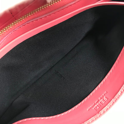 FENDI Long Wallet Purse 8M0251 leather pink Zucca Baguette Continental Women Used Authentic