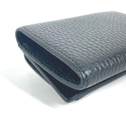 GUCCI Trifold wallet 523277 leather black GG Marmont Women Used Authentic