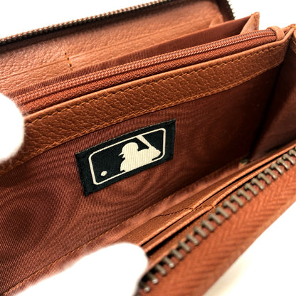 GUCCI Long Wallet Purse 547791 GG canvas / leather beige GG New York Yankees collaboration NY