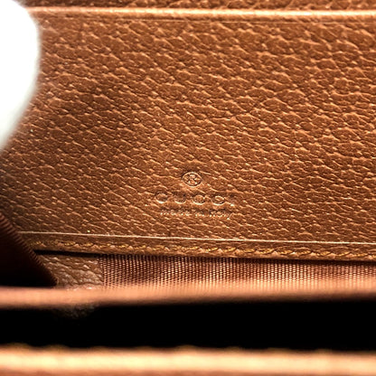 GUCCI Long Wallet Purse 547791 GG canvas / leather beige GG New York Yankees collaboration NY Women Used Authentic