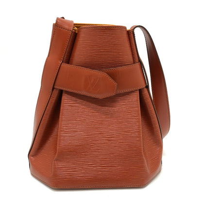 LOUIS VUITTON Shoulder Bag M80193 Epi Leather Brown Epi Sac DePaul GM Women Used Authentic