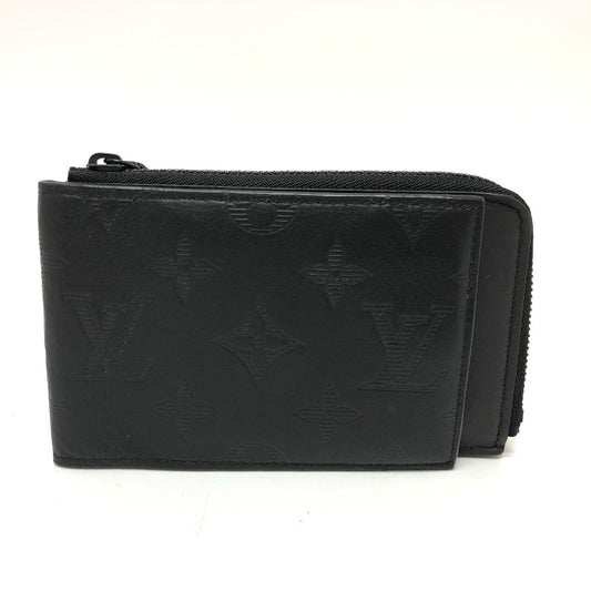 LOUIS VUITTON Coin case M81526 Monogram shadow leather black Monogram Shadow Hybrid