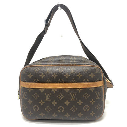 LOUIS VUITTON Shoulder Bag M45254 Monogram canvas Brown Monogram Reporter PM
