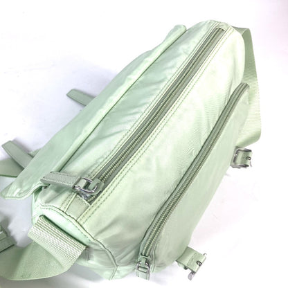 PRADA Shoulder Bag 1BD953 Nylon green Triangle logo plate Re-Nylon