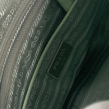 PRADA Shoulder Bag 1BD953 Nylon green Triangle logo plate Re-Nylon