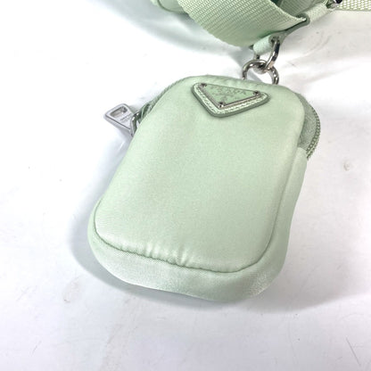 PRADA Shoulder Bag 1BD953 Nylon green Triangle logo plate Re-Nylon