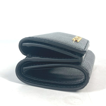 GUCCI Trifold wallet 790100 leather black logo Script Wallet