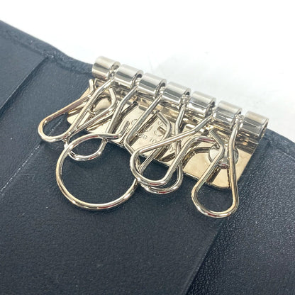 GUCCI Key case Key holder  181680 Sima leather black Guccisima GG 6-key set