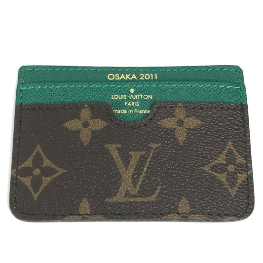 LOUIS VUITTON Card Case Monogram canvas Brown Monogram 2011 Shinsaibashi Renewal Commemoration Card holder