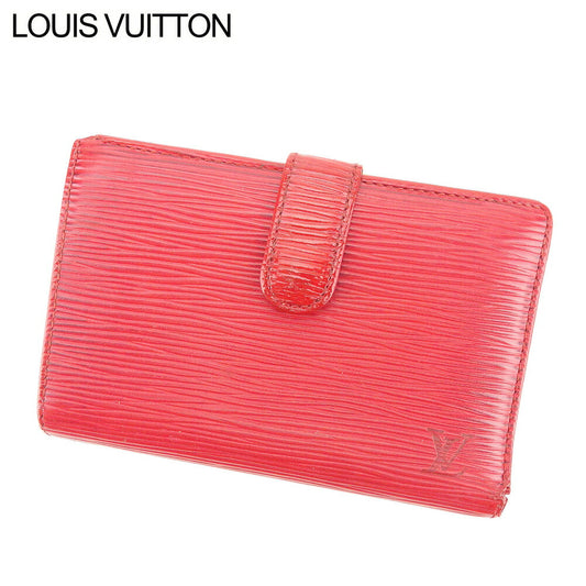 LOUIS VUITTON Bifold Wallet M63247 Red Portonevie Vienova