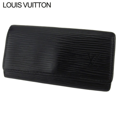 LOUIS VUITTON Key case Key holder M63822 Black gold Multicles4