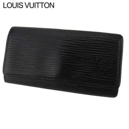 LOUIS VUITTON Key case Key holder M63822 Black gold Multicles4