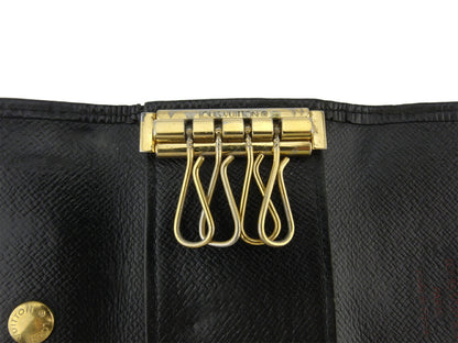 LOUIS VUITTON Key case Key holder M63822 Black gold Multicles4