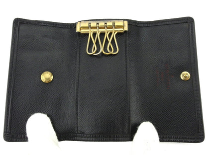 LOUIS VUITTON Key case Key holder M63822 Black gold Multicles4