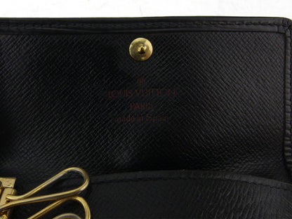LOUIS VUITTON Key case Key holder M63822 Black gold Multicles4