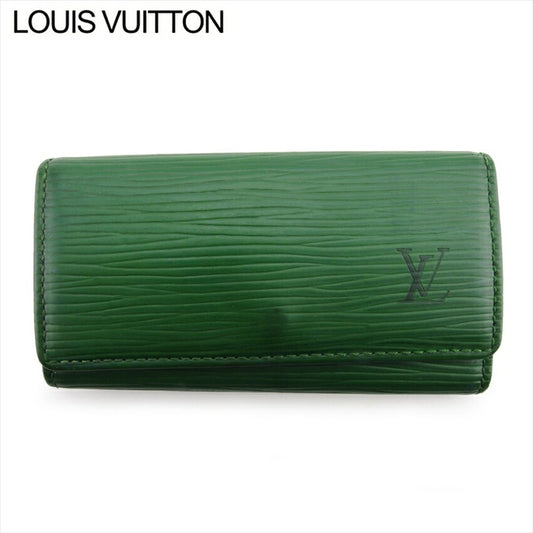 LOUIS VUITTON Key case Key holder M63824 Green gold Multicles4