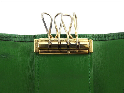 LOUIS VUITTON Key case Key holder M63824 Green gold Multicles4
