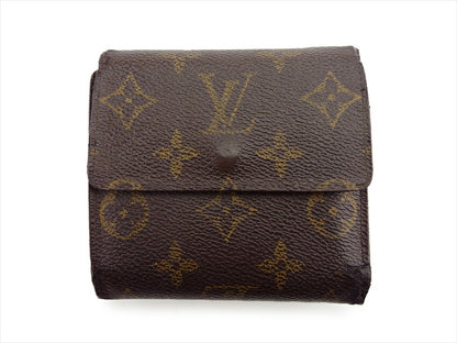 LOUIS VUITTON Bifold Wallet M61652 Brown beige gold Porte Monnaie Billets Cartes Credit