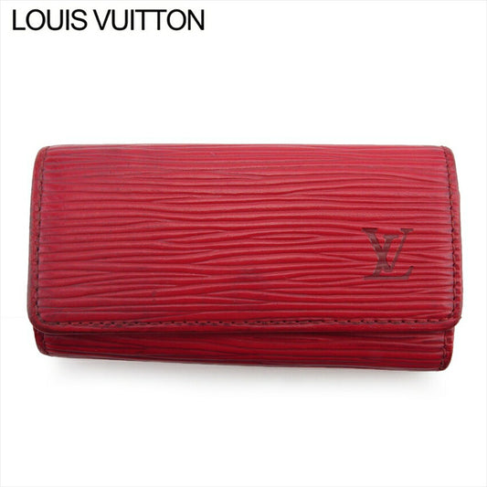 LOUIS VUITTON Key case Key holder M63827 Red gold Multicles4