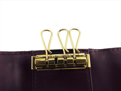 LOUIS VUITTON Key case Key holder M93517 Brown purple gold Multicles4