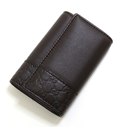 GUCCI Key case Key holder  256433 leather Dark brown six hooks