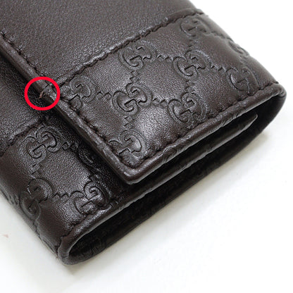 GUCCI Key case Key holder  256433 leather Dark brown six hooks