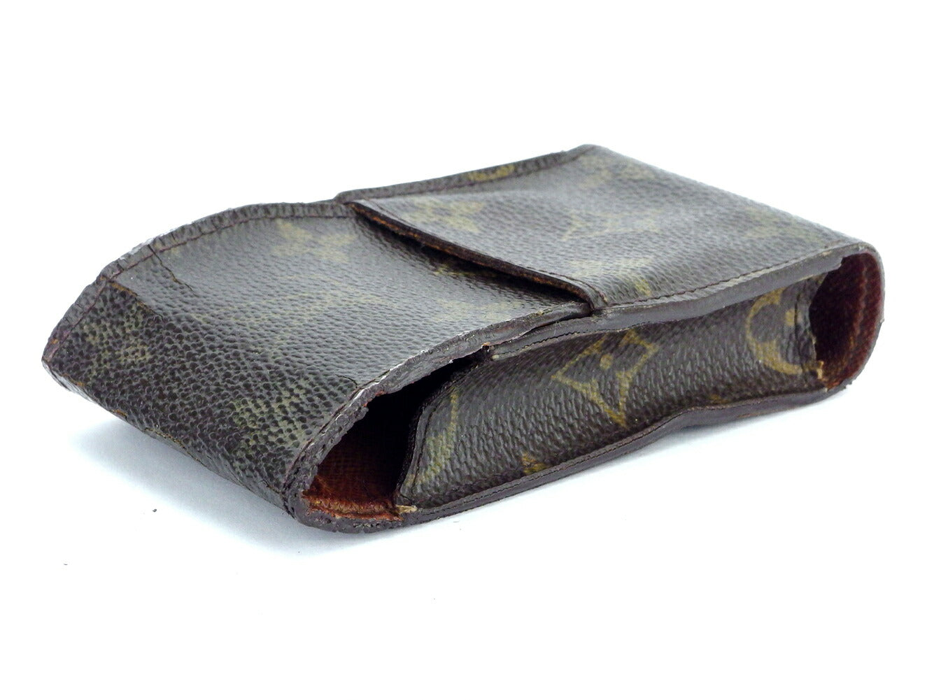 LOUIS VUITTON Cigarette case M63024 Brown beige Etui cigarette