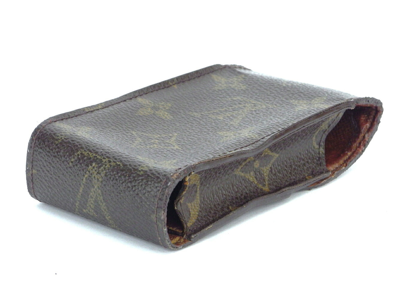 LOUIS VUITTON Cigarette case M63024 Brown beige Etui cigarette