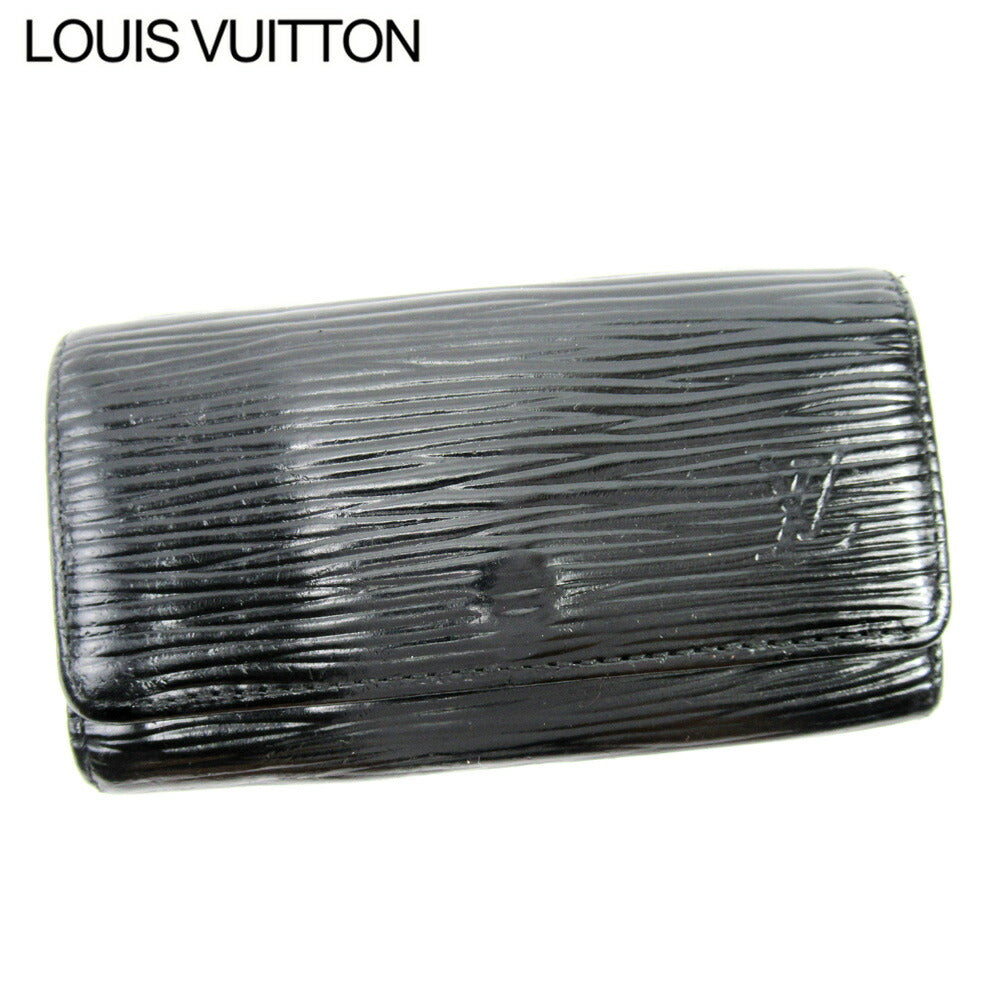 LOUIS VUITTON Key case Key holder M63822 black /Multicles4