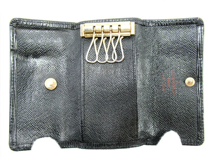 LOUIS VUITTON Key case Key holder M63822 black /Multicles4