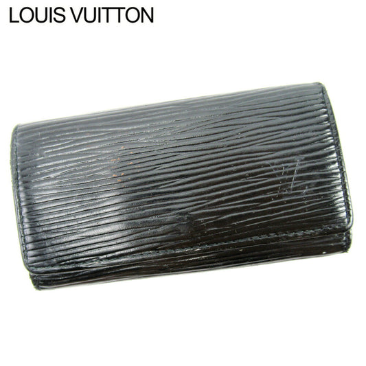 LOUIS VUITTON Key case Key holder M63822 black /Multicles4