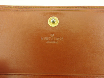 LOUIS VUITTON Bifold Wallet Brown Martier stamp