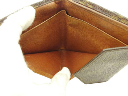 LOUIS VUITTON Bifold Wallet M61660 Brown beige gold Portonebier