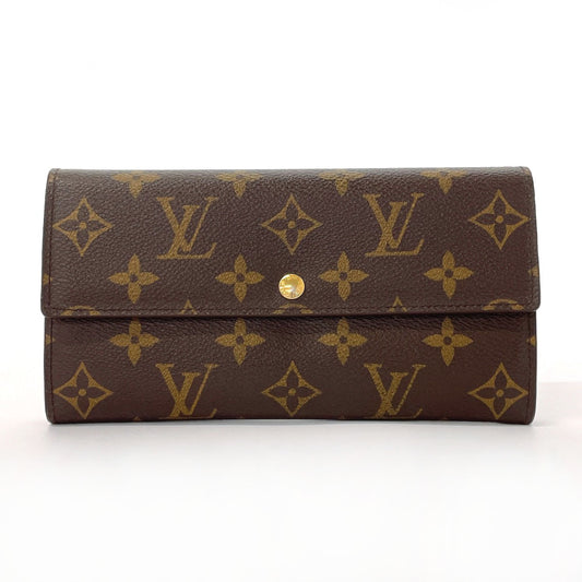 LOUIS VUITTON Long Wallet Purse M61734 Monogram canvas Brown Portefeuille Sarah
