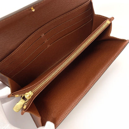 LOUIS VUITTON Long Wallet Purse M61734 Monogram canvas Brown Portefeuille Sarah