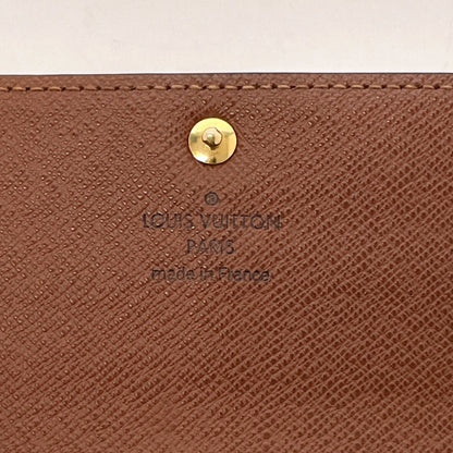 LOUIS VUITTON Long Wallet Purse M61734 Monogram canvas Brown Portefeuille Sarah