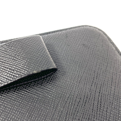 PRADA Long Wallet Purse Safiano leather black