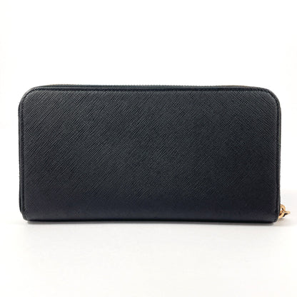 PRADA Long Wallet Purse Safiano leather black
