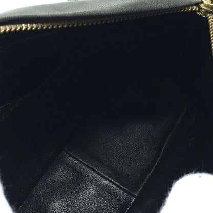 CHANEL Shoulder Bag lambskin Gray type CC COCO Mark Matrasse Fringe