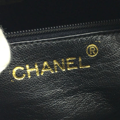 CHANEL Shoulder Bag lambskin Gray type CC COCO Mark Matrasse Fringe