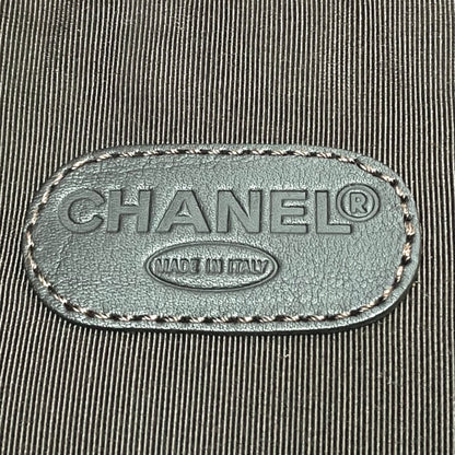 CHANEL Shoulder Bag lambskin Brown logo Sacosh