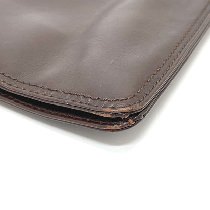 CHANEL Shoulder Bag lambskin Brown logo Sacosh