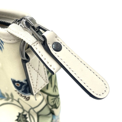 GUCCI Shoulder Bag 353437 Leather / PVC Ivoryx multicolor Flora floral pattern Kris knight