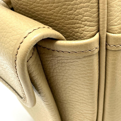 BURBERRY Handbag leather beige logo Side pocket