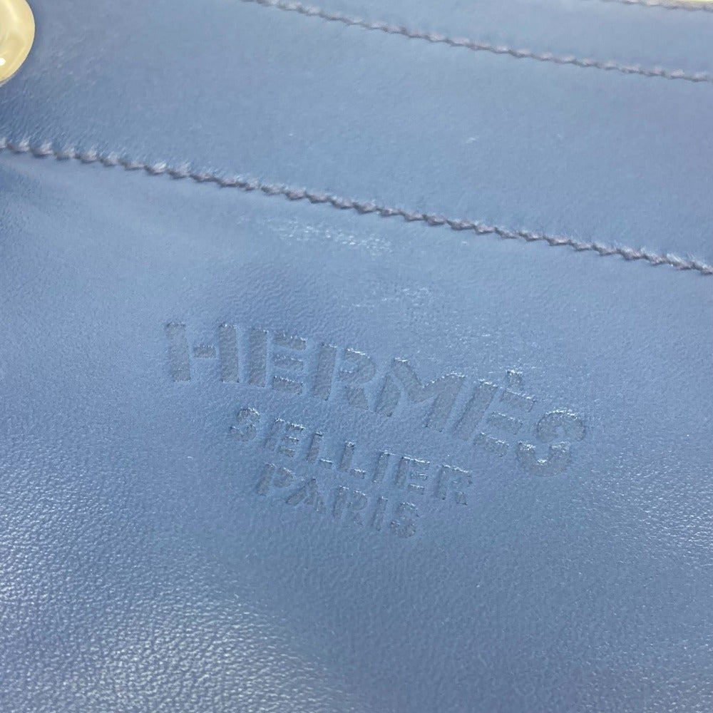 HERMES Shoulder Bag Swift blue leather Arine Mini Women Used Authentic