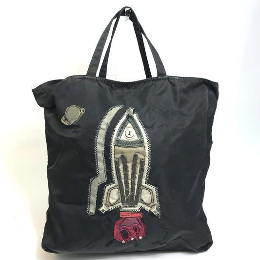 PRADA Tote Bag VA0484 Nylon black rocket